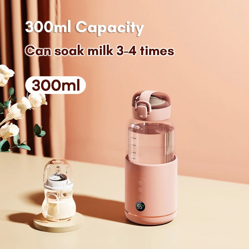 Portable Bottle Warmer For Baby Milk USB Charge With Temperature Adjustable